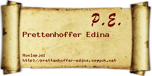 Prettenhoffer Edina névjegykártya